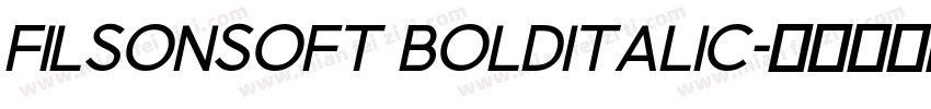 FILSONSOFT BOLDITALIC字体转换